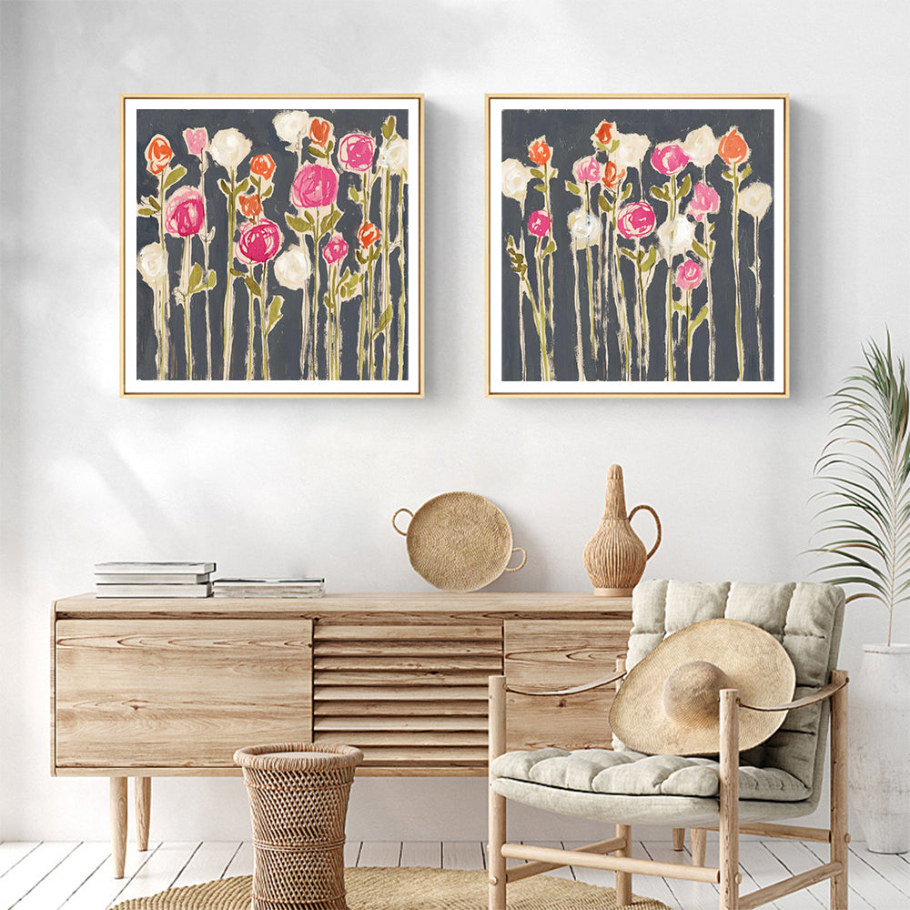 50cmx50cm Laurels Lollies 2 Sets Wood Frame Canvas Wall Art
