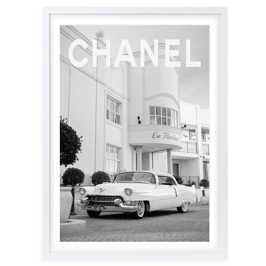 Wall Art's Chanel Cadillac Framed A1 Art Print