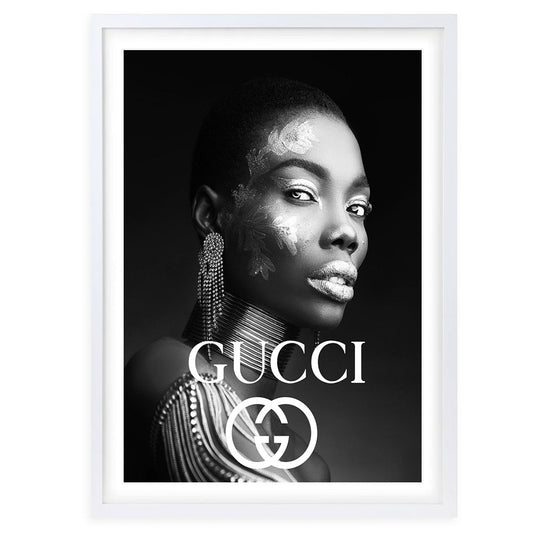 Wall Art's Gucci Face Framed A1 Art Print