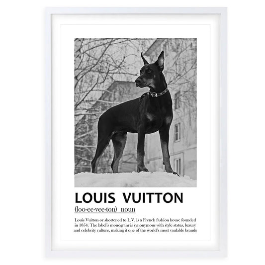 Wall Art's Louis Vuitton Dog Framed A1 Art Print