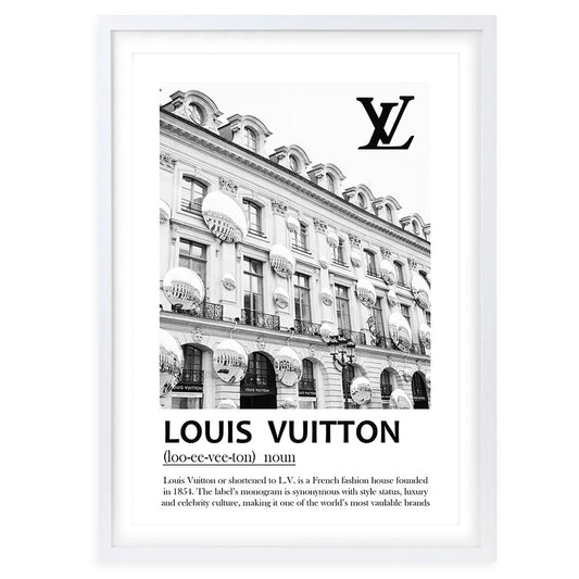 Wall Art's Louis Vuitton Building 2 Framed A1 Art Print