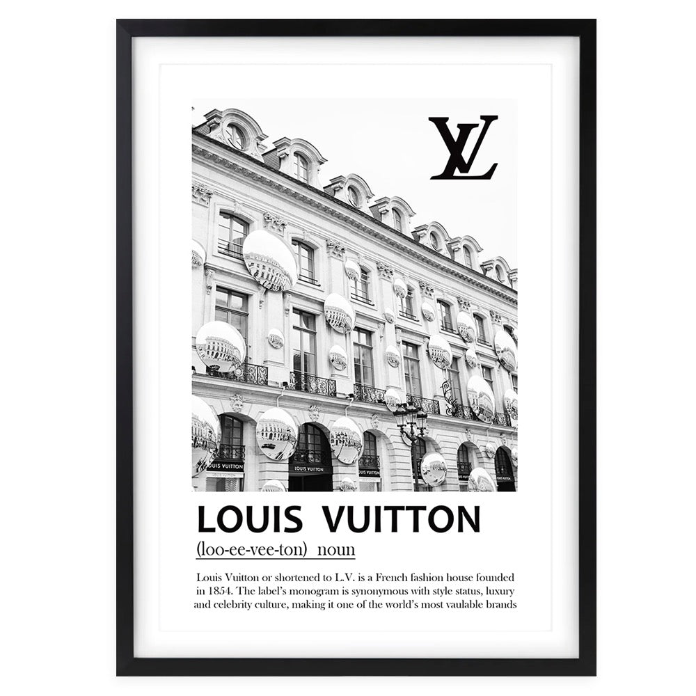 Wall Art's Louis Vuitton Building 2 Framed A1 Art Print
