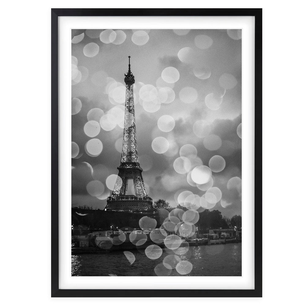 Wall Art's Paris In The Rain Large 105cm x 81cm Framed A1 Art Print
