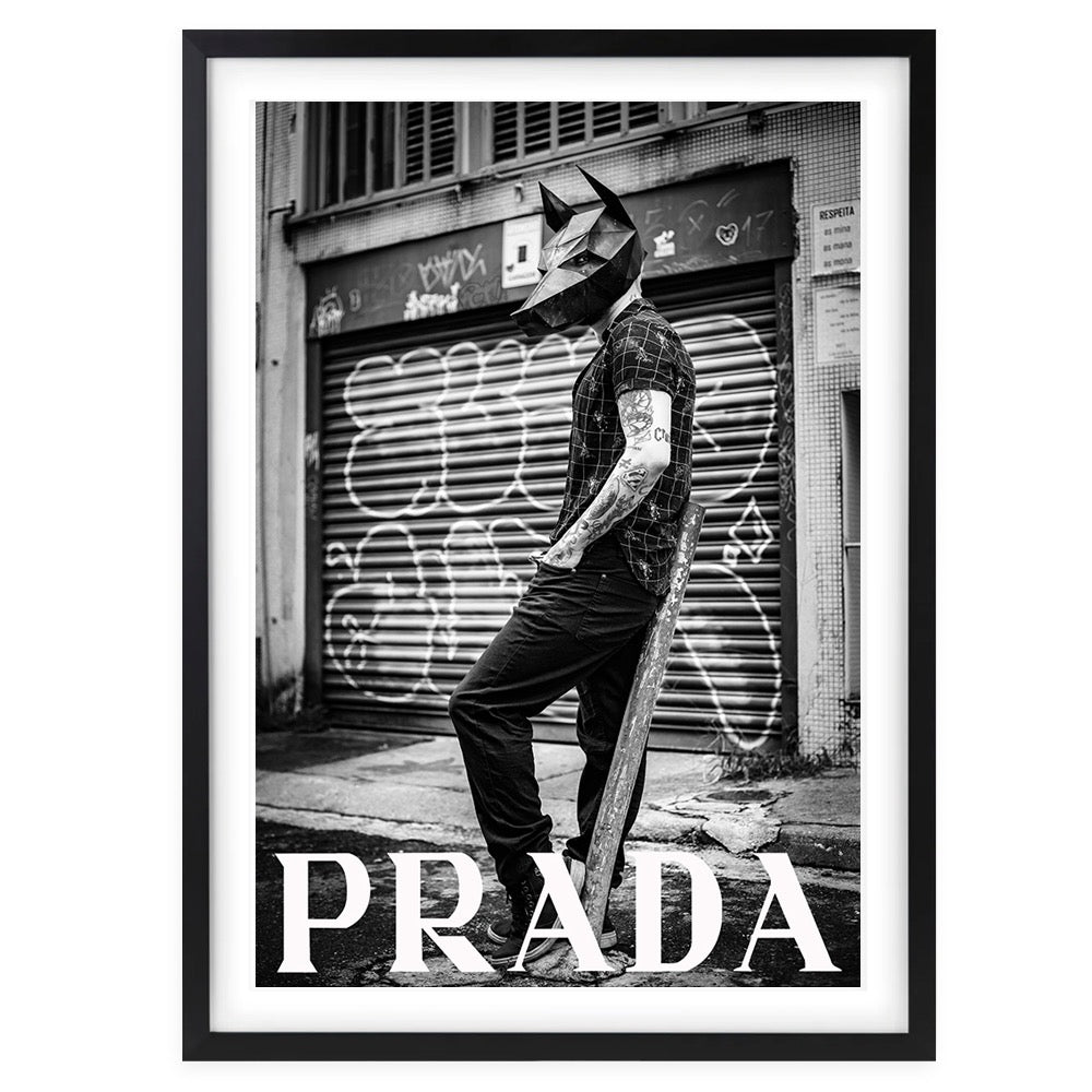 Wall Art's Prada Street Style Framed A1 Art Print