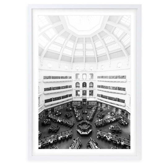 Wall Art's State Library Victoria Large 105cm x 81cm Framed A1 Art Print