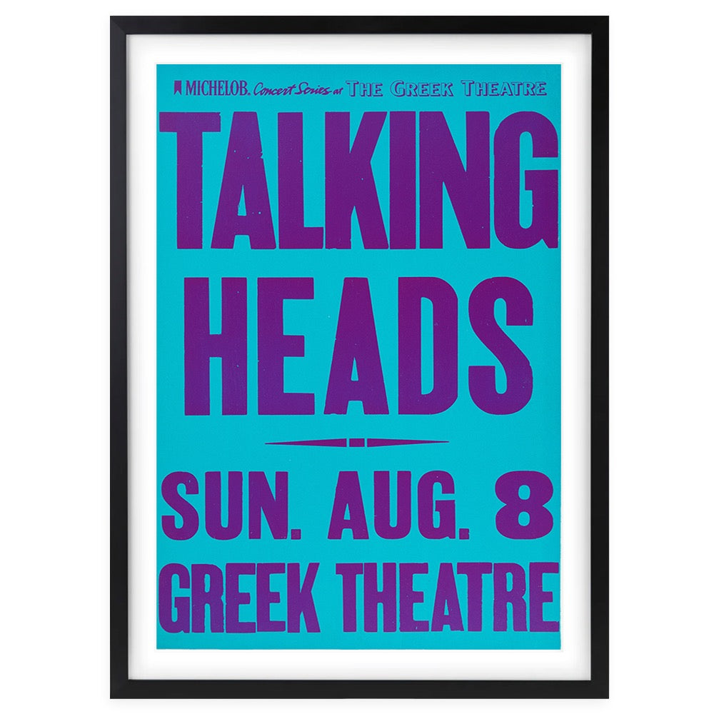 Wall Art's Talking Heads Large 105cm x 81cm Framed A1 Art Print