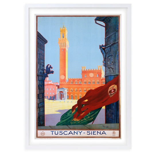 Wall Art's Tuscany Siena Large 105cm x 81cm Framed A1 Art Print