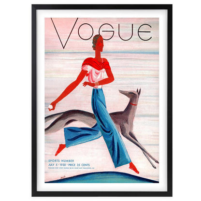 Wall Art's Vogue July 1930 Large 105cm x 81cm Framed A1 Art Print