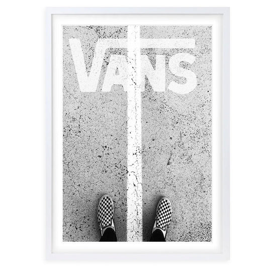 Wall Art's Vans Sneakers Framed A1 Art Print