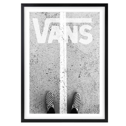 Wall Art's Vans Sneakers Framed A1 Art Print