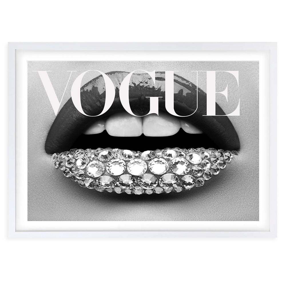 Wall Art's Vogue Lips Framed A1 Art Print