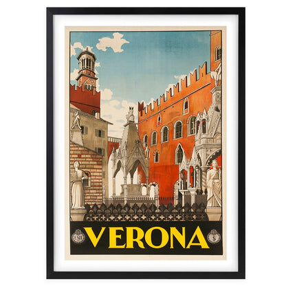 Wall Art's Verona Large 105cm x 81cm Framed A1 Art Print