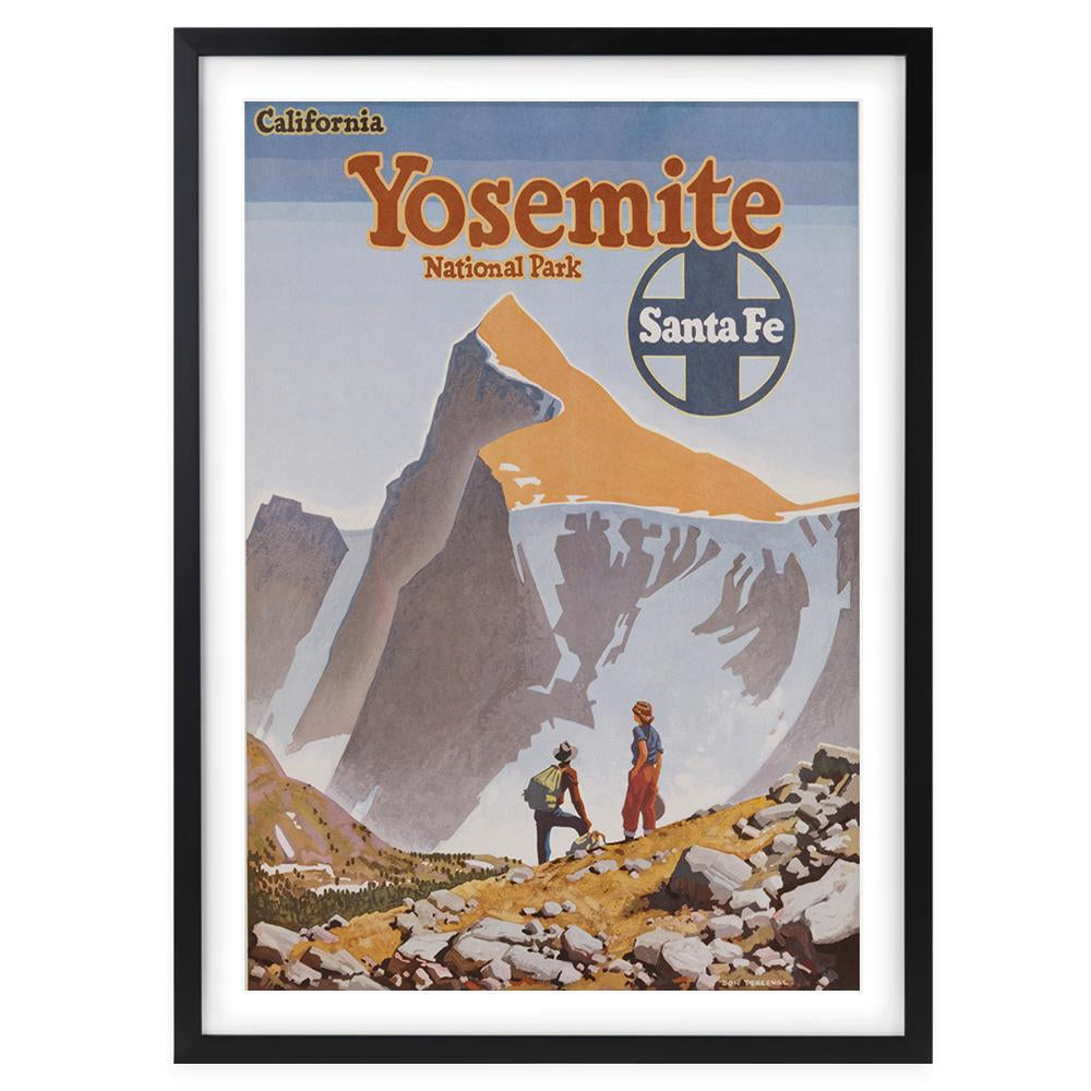 Wall Art's Yosemite Sante Fe Large 105cm x 81cm Framed A1 Art Print